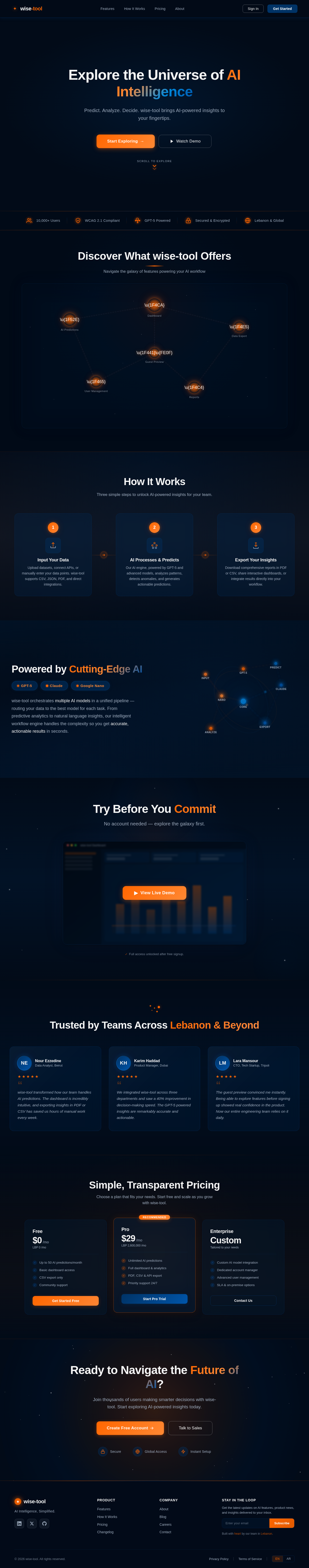 Landing design preview