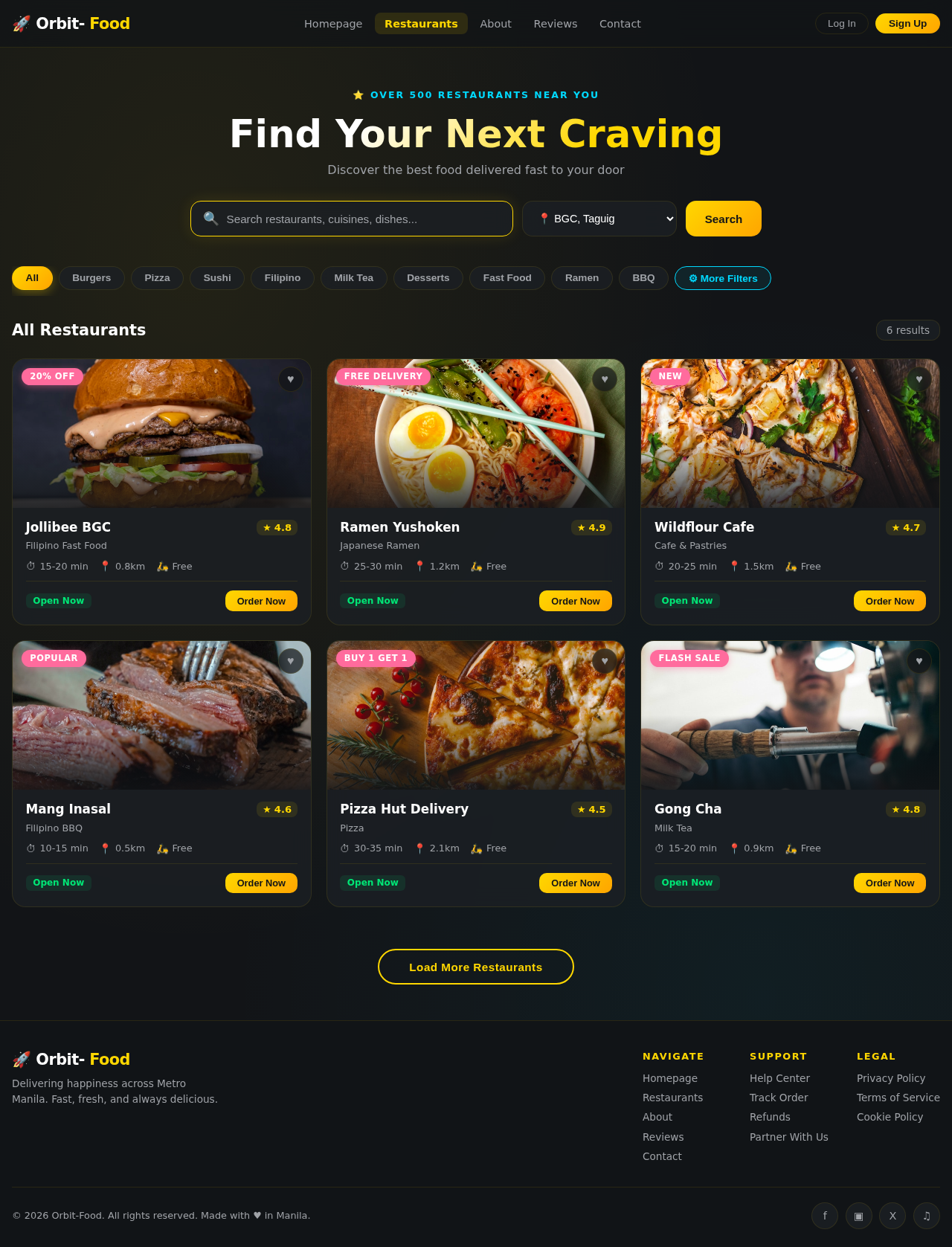 Restaurants design preview