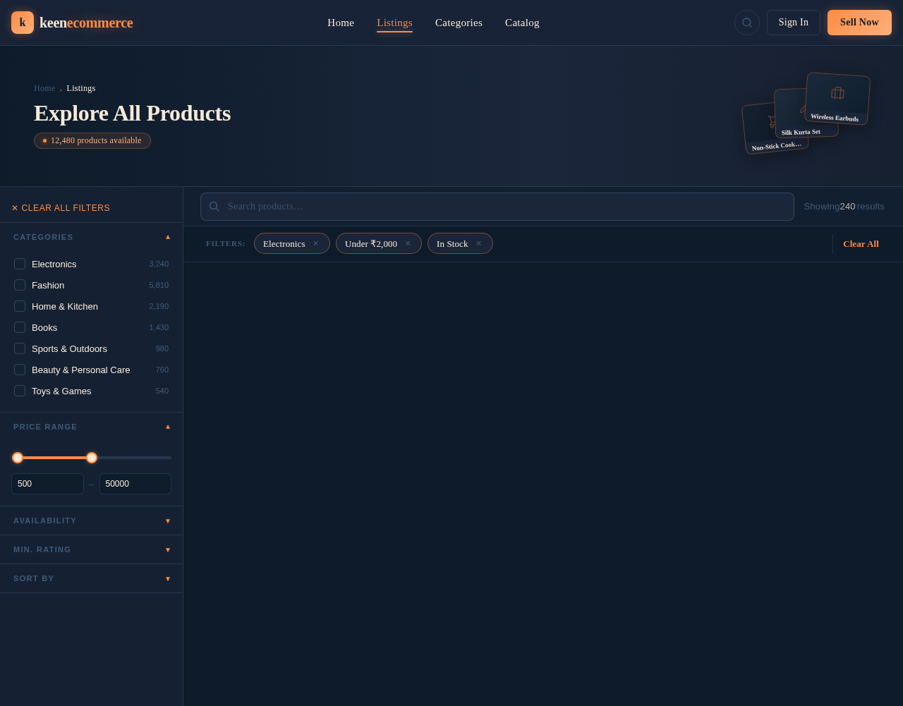 Listings design preview