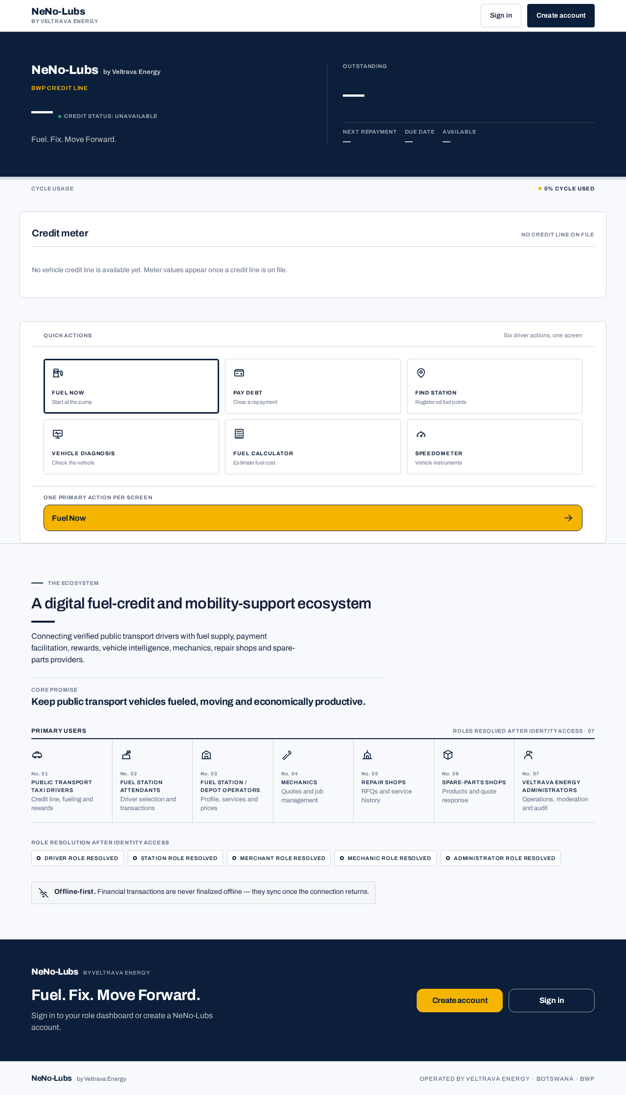 Landing design preview