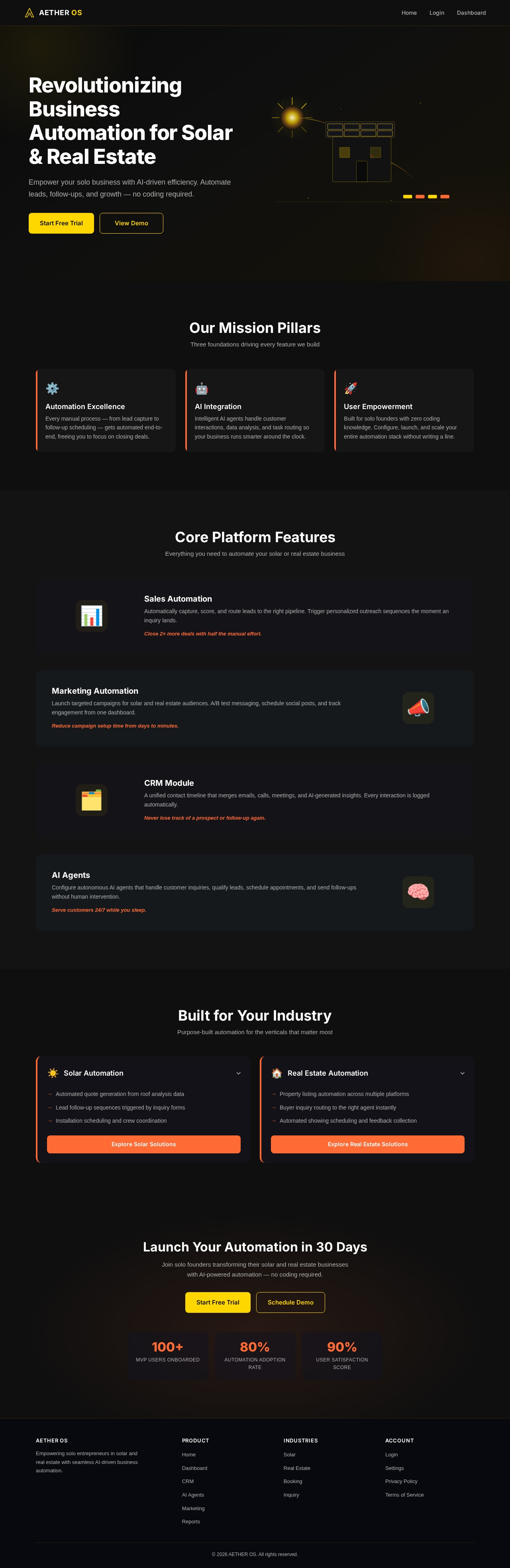 Landing design preview