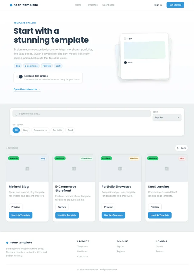 Template Gallery