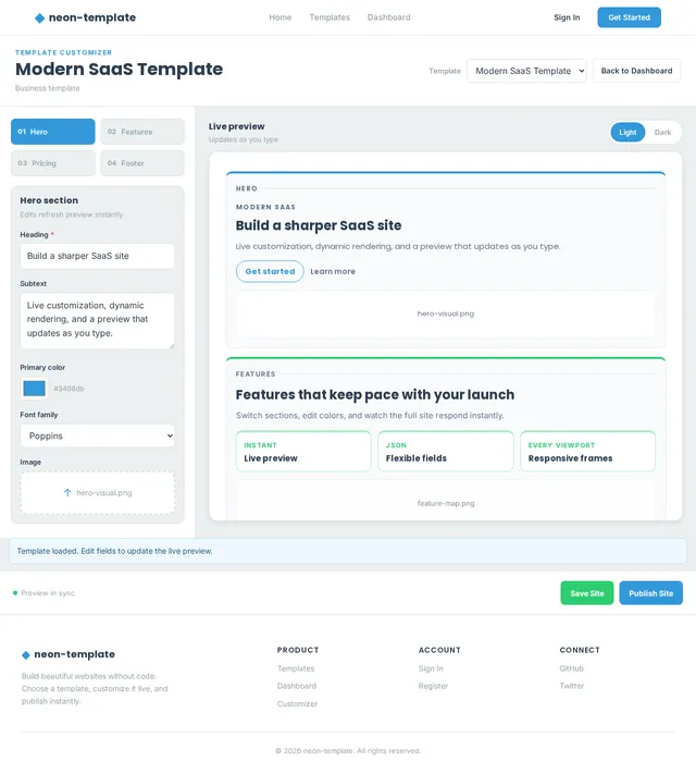 Template Customizer