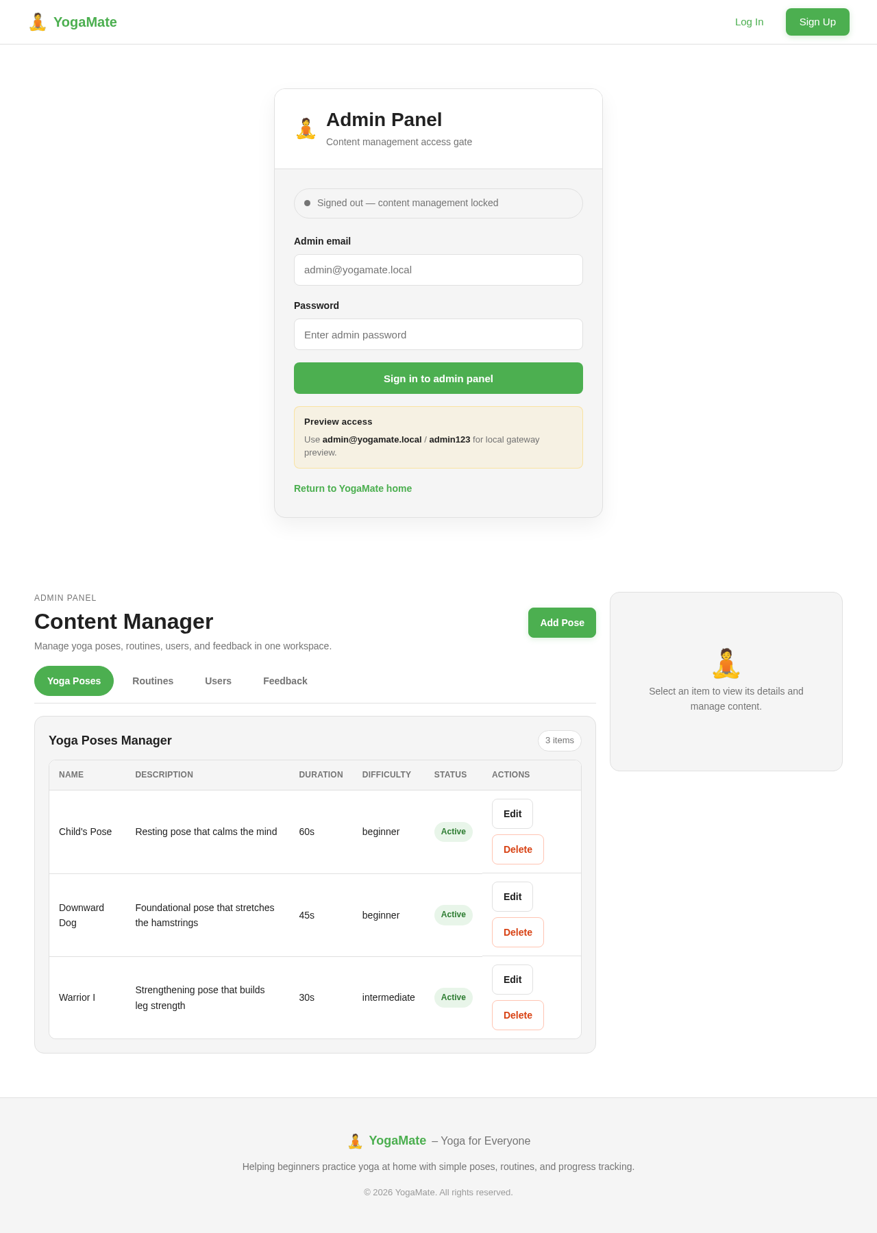 Admin Panel design preview