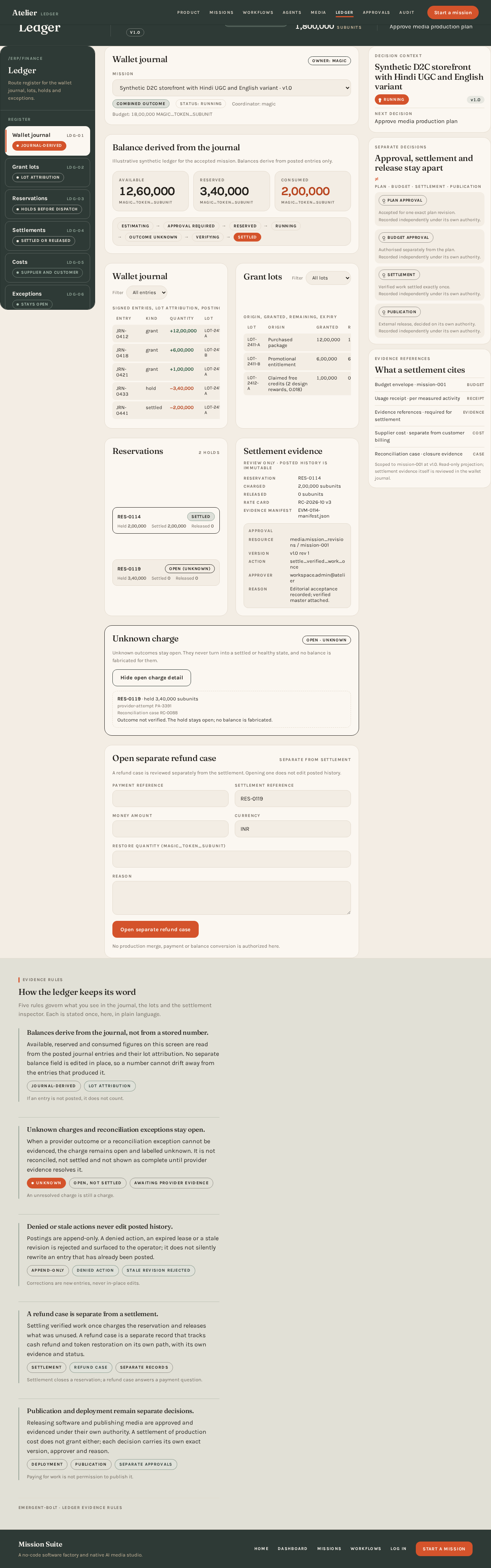 Ledger design preview