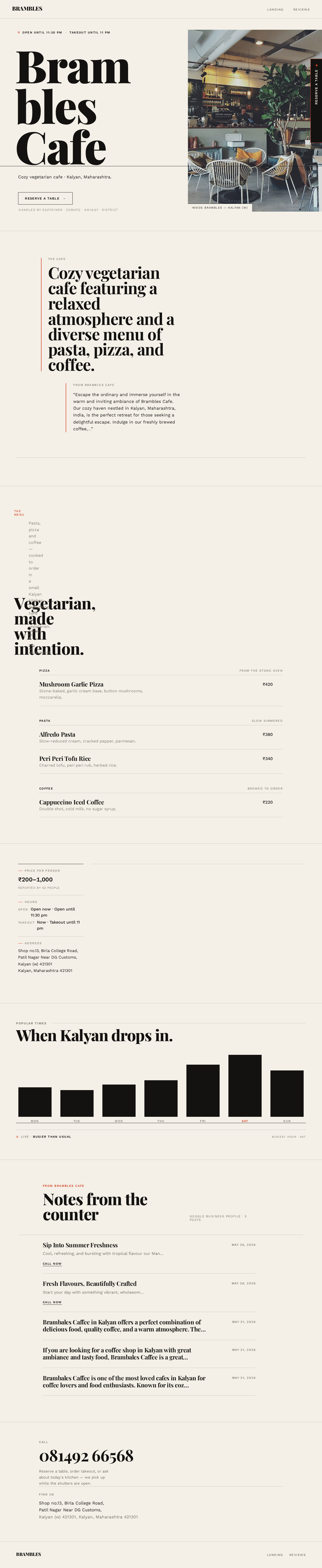 Landing design preview