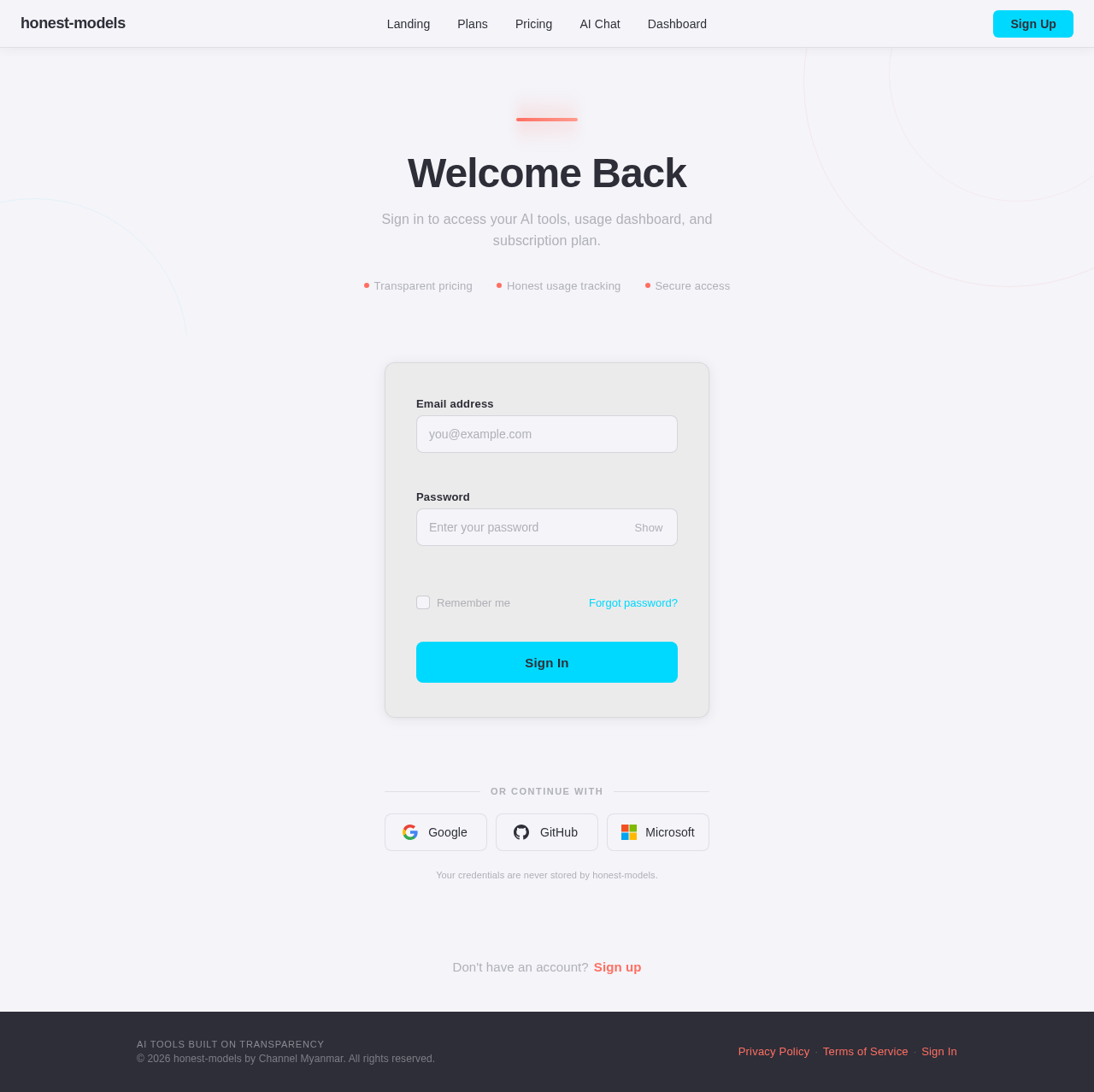 Login design preview