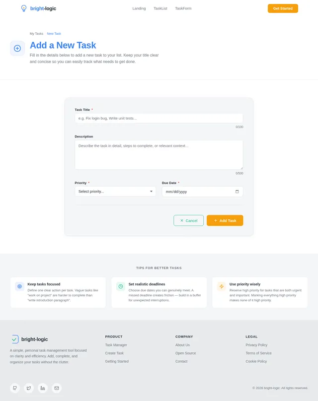 TaskForm