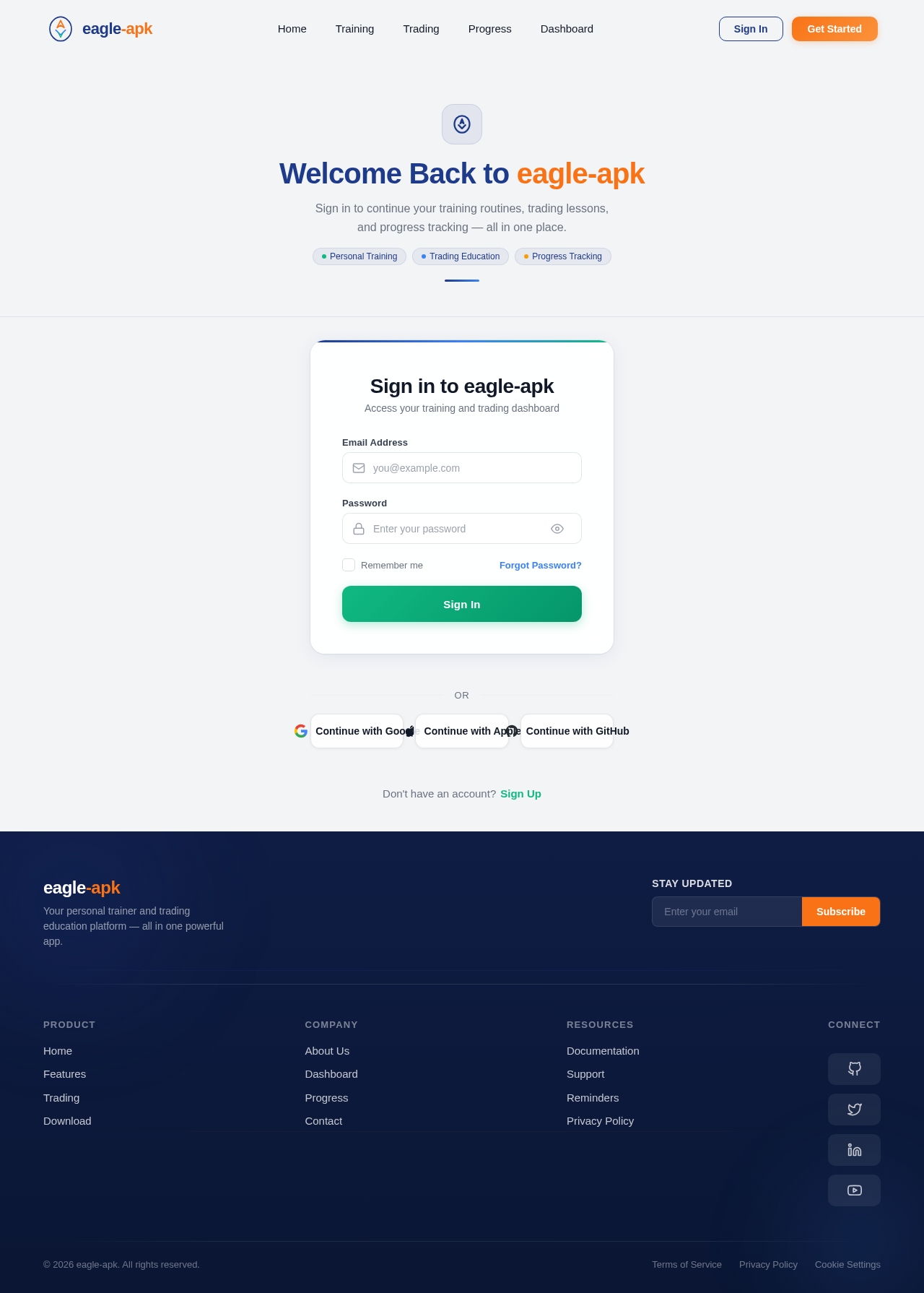 Login design preview