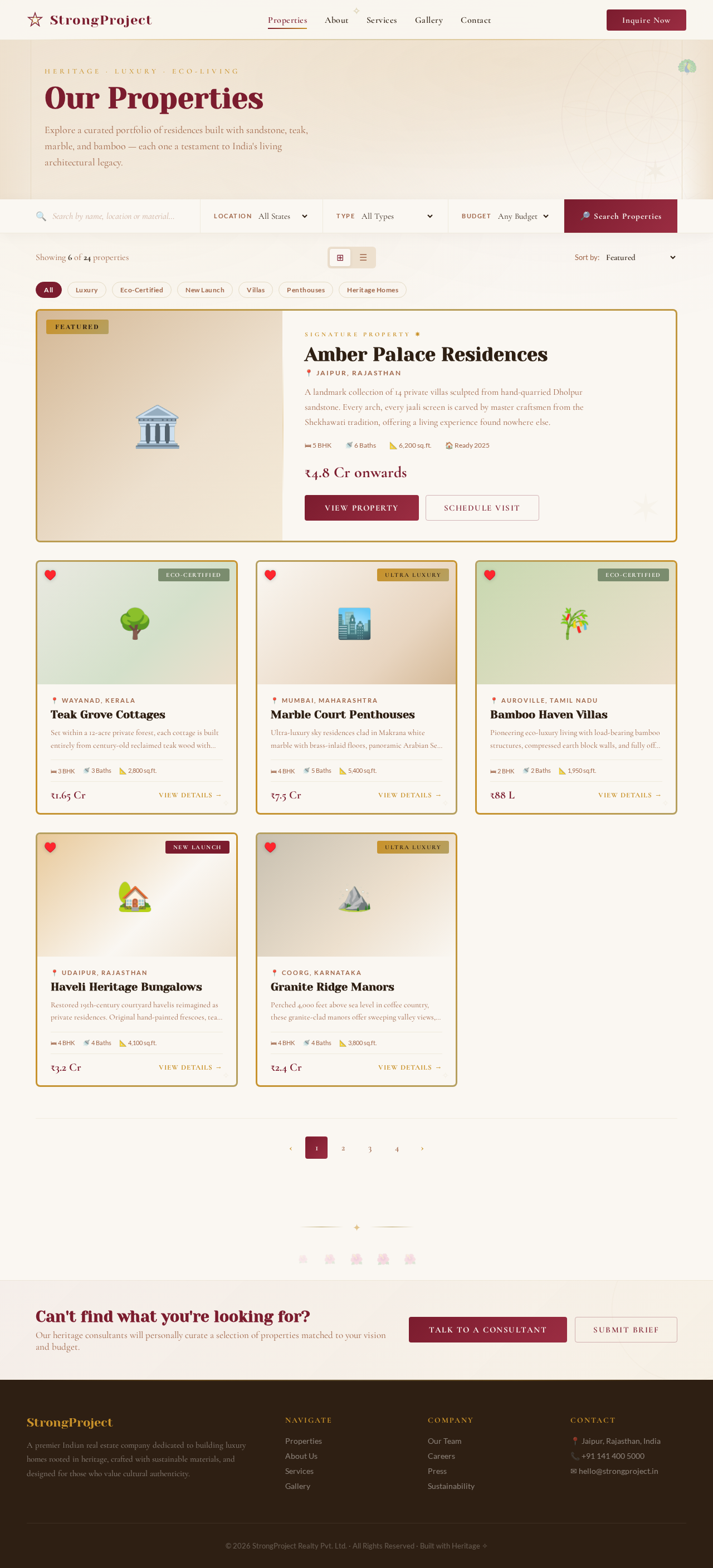 Properties design preview