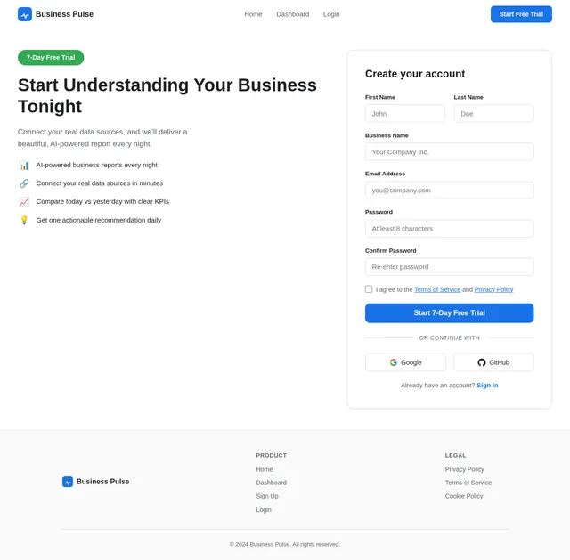 Signup