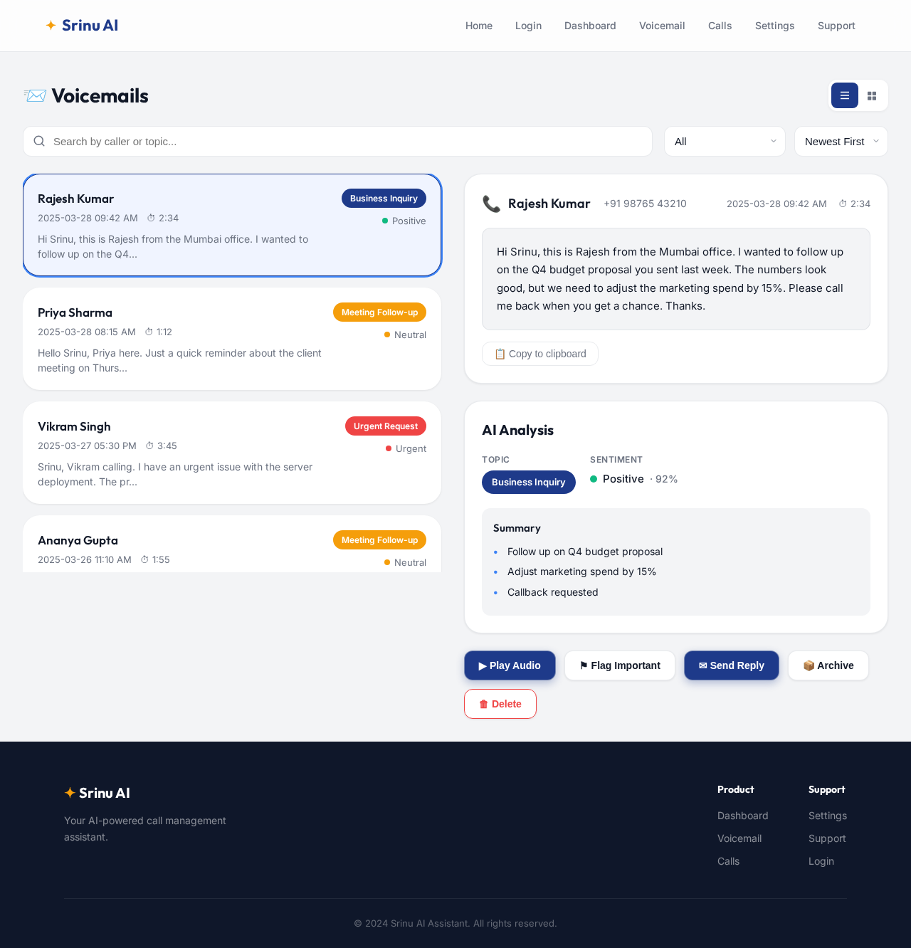Voicemail design preview