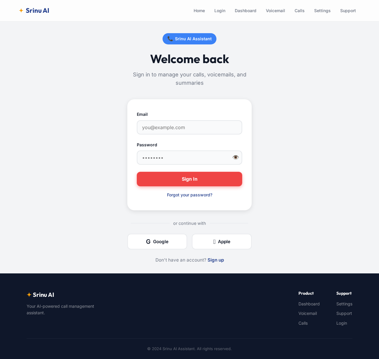 Login design preview