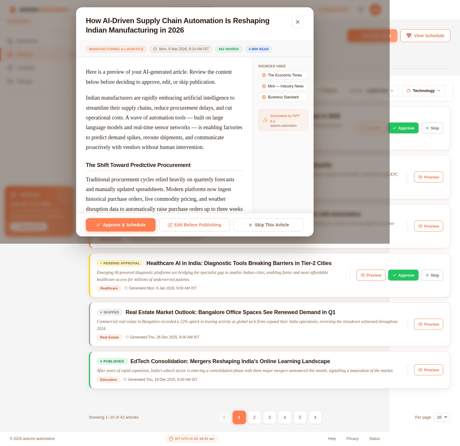 Articles design preview
