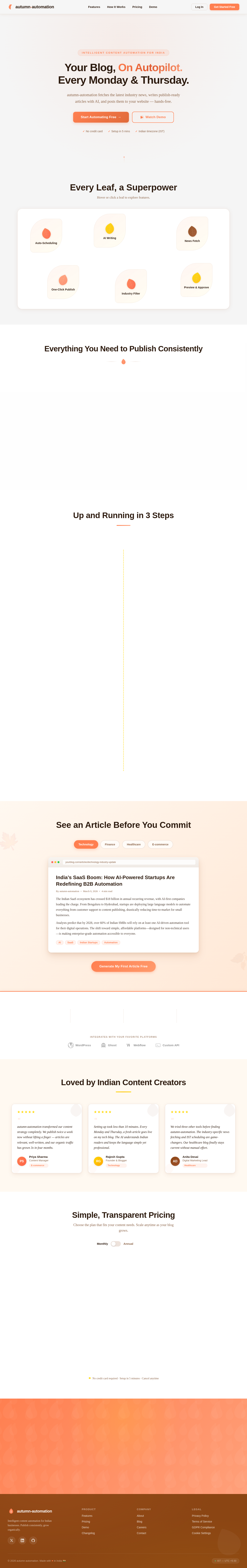 Landing design preview