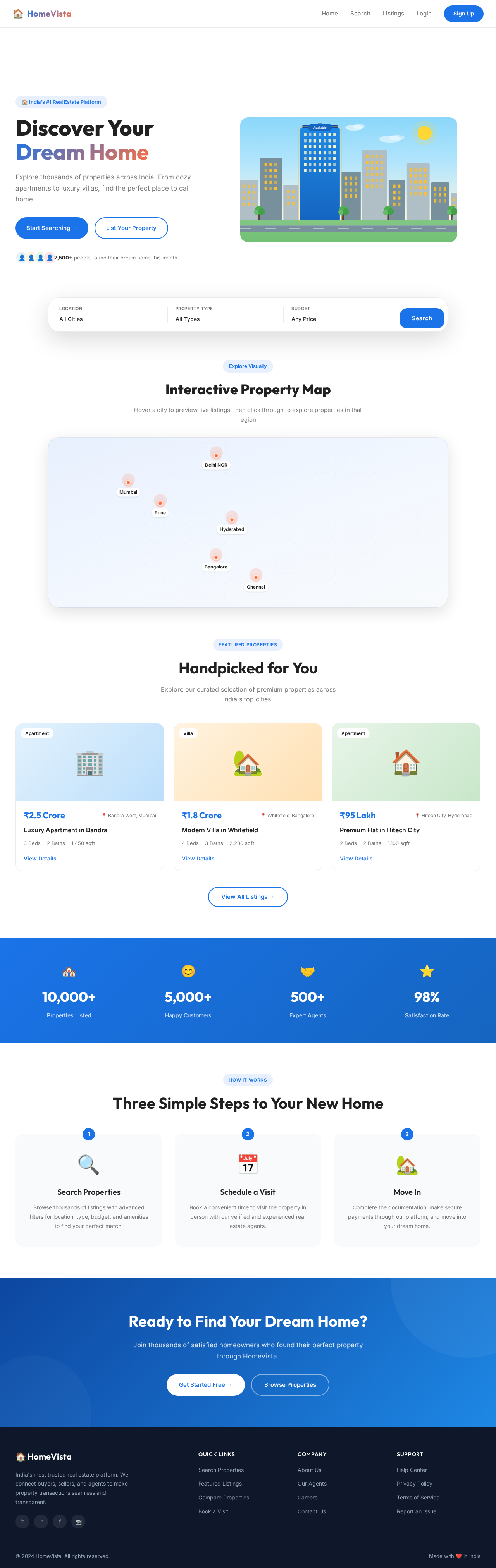 Landing design preview