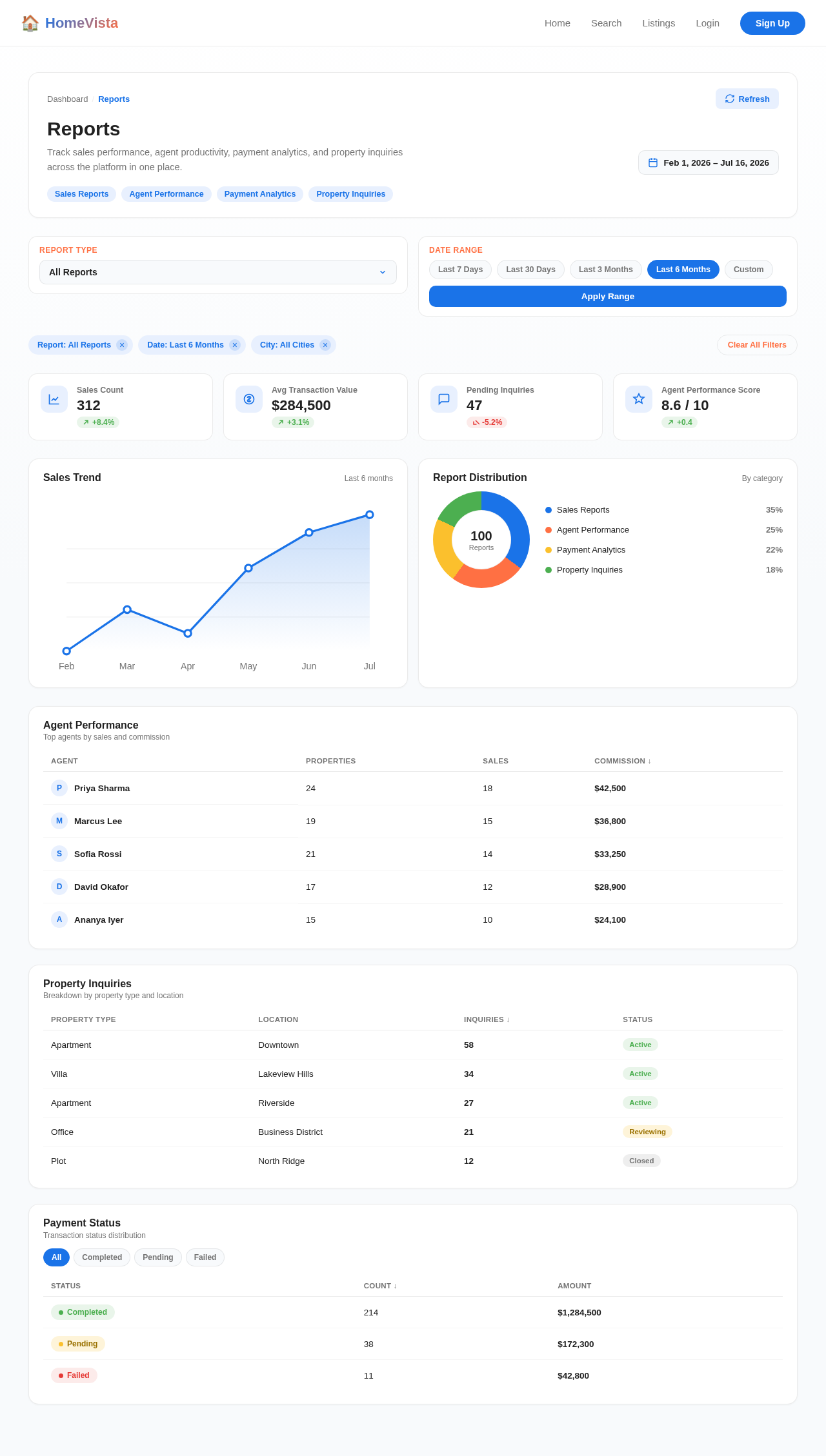 Reports design preview
