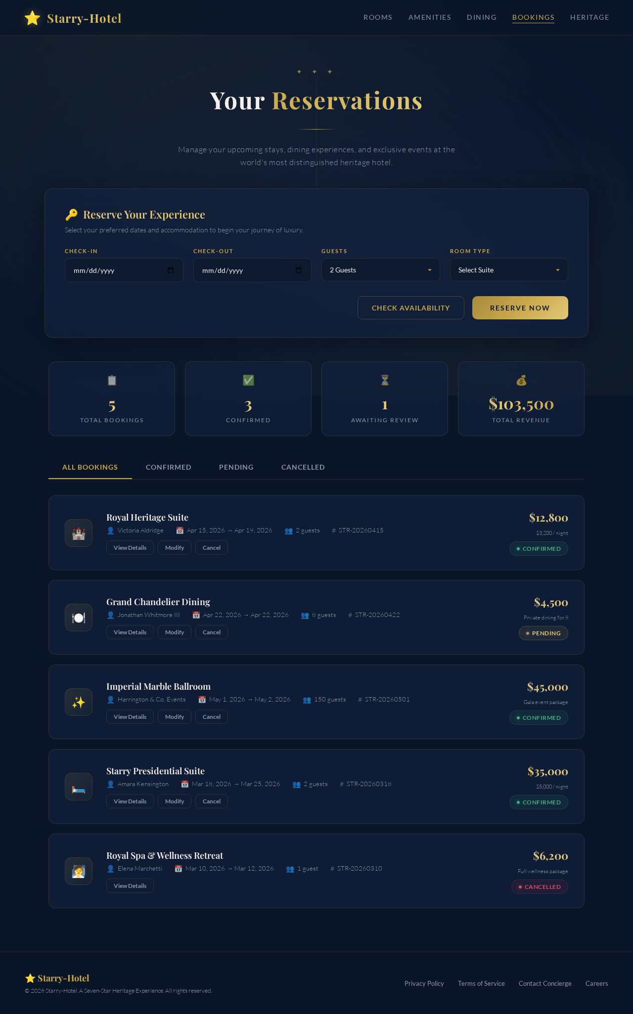 Bookings design preview