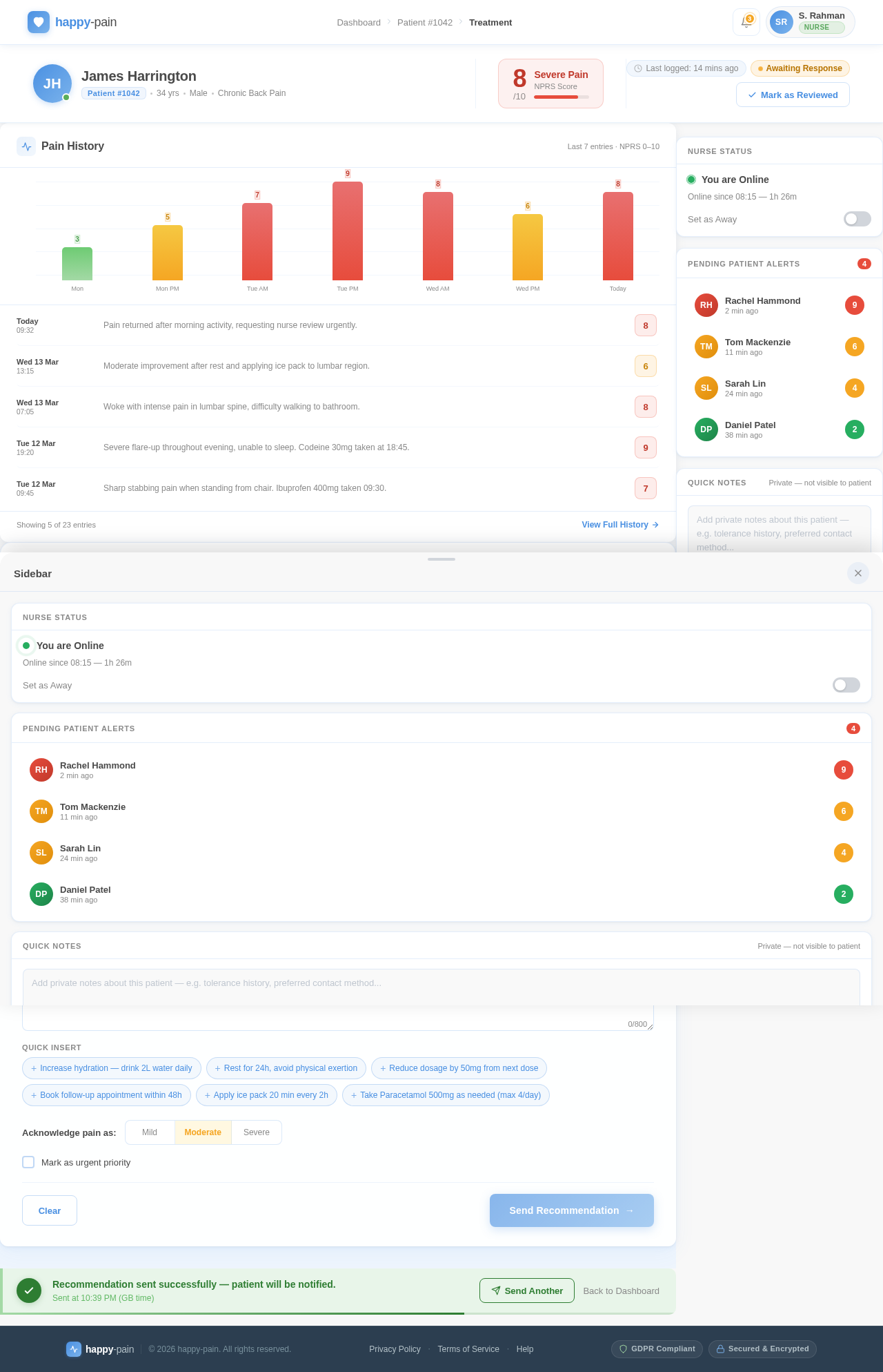 Treatment design preview
