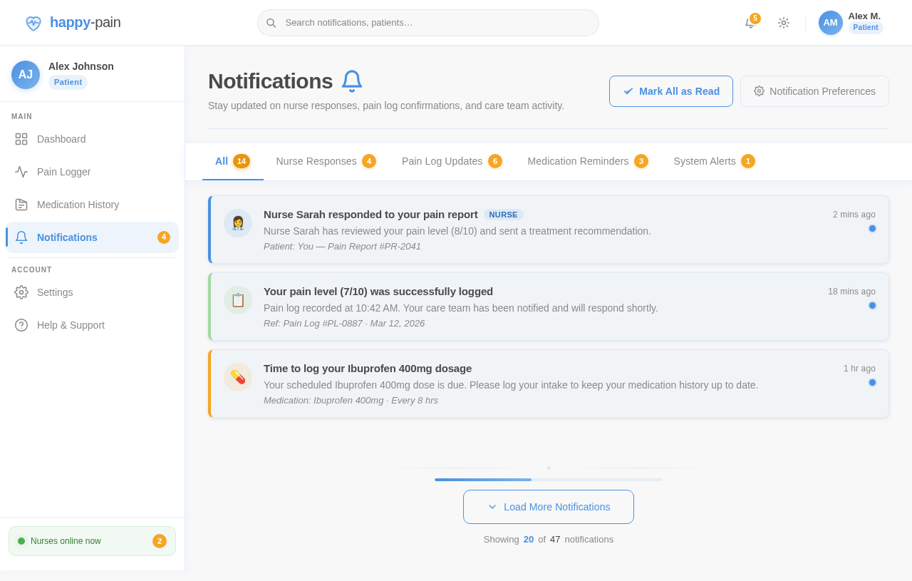 Notifications design preview