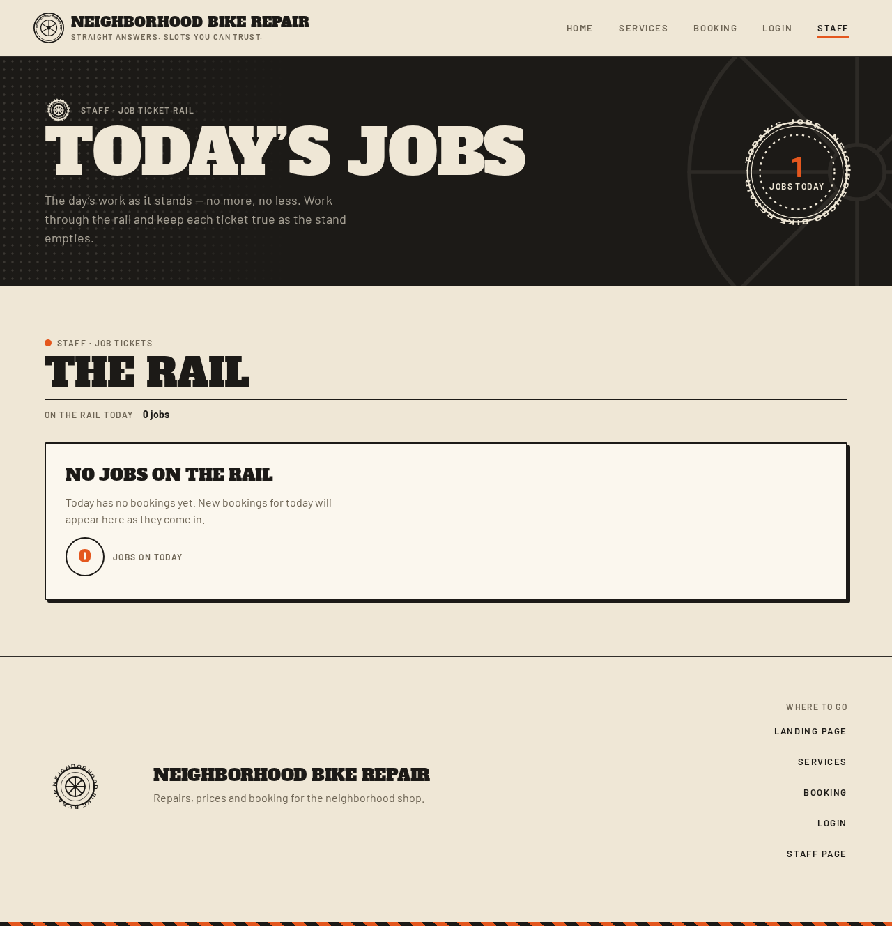 staff page design preview