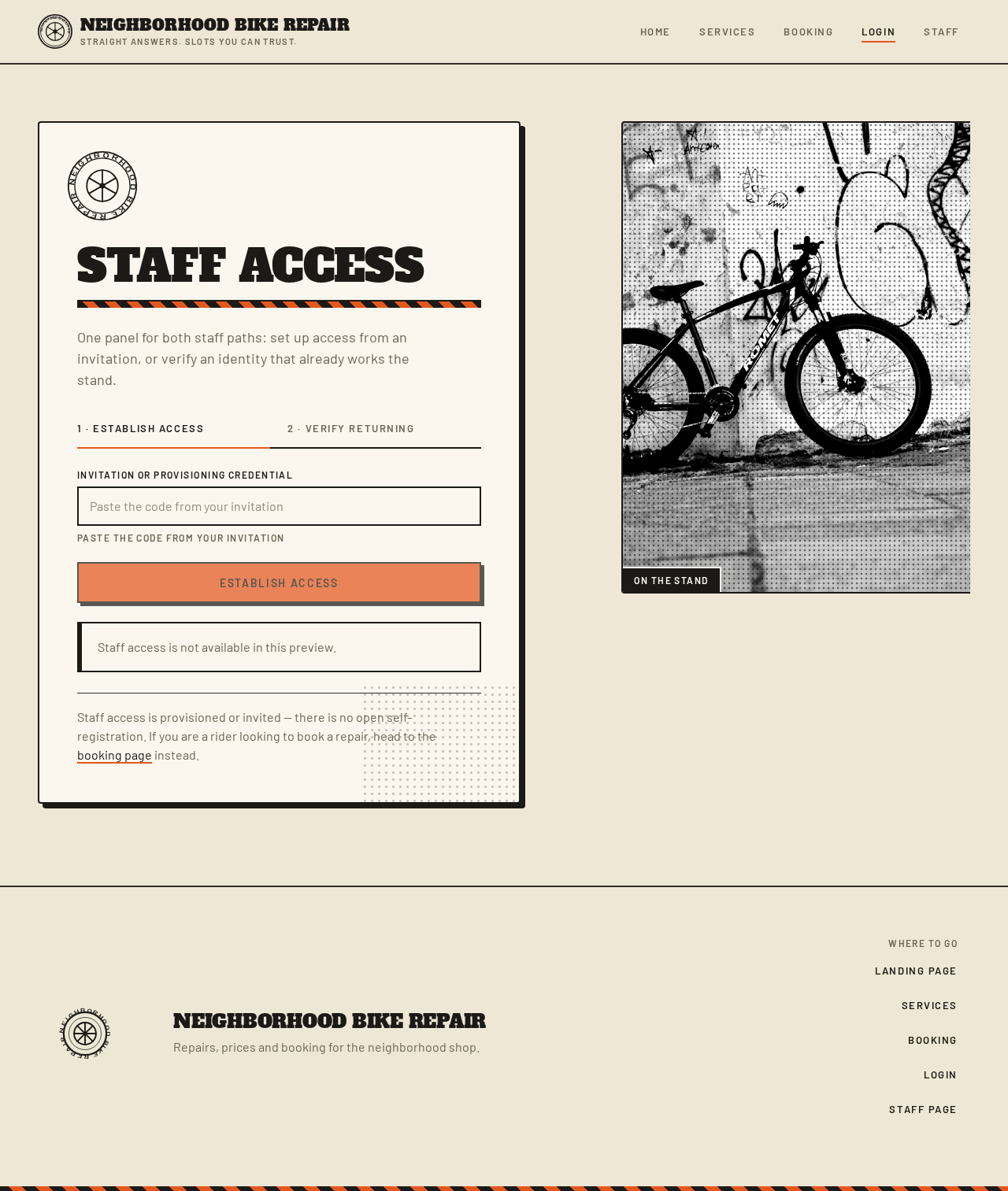 Login design preview