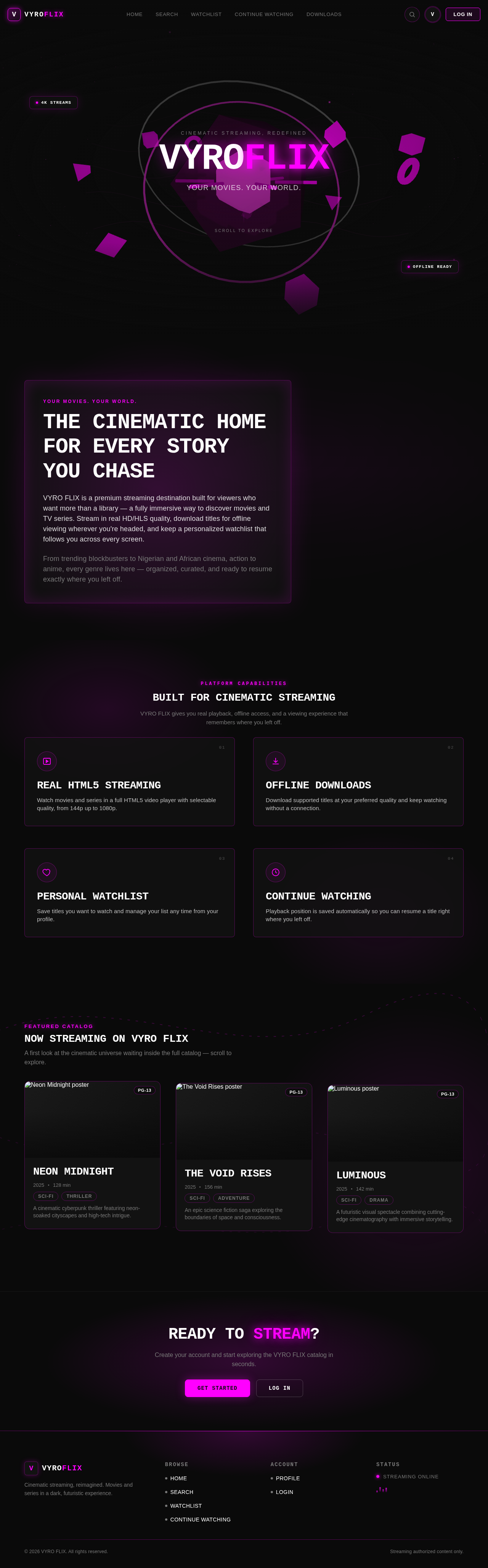 Landing design preview