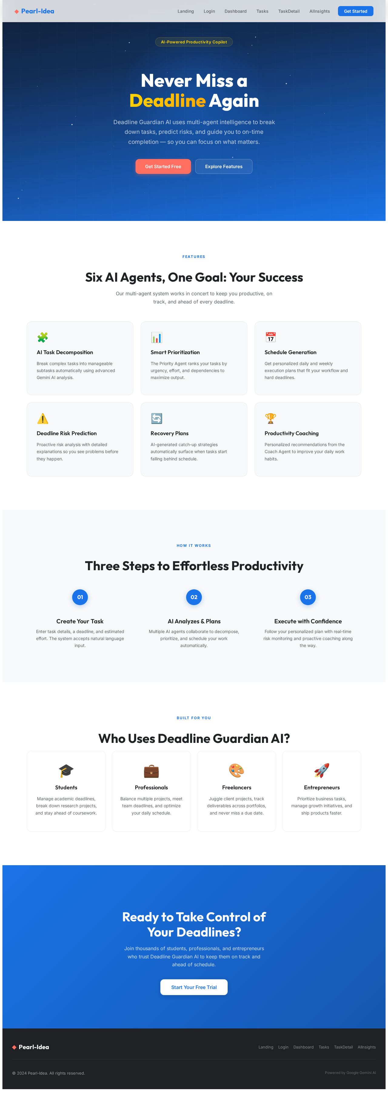 Landing design preview