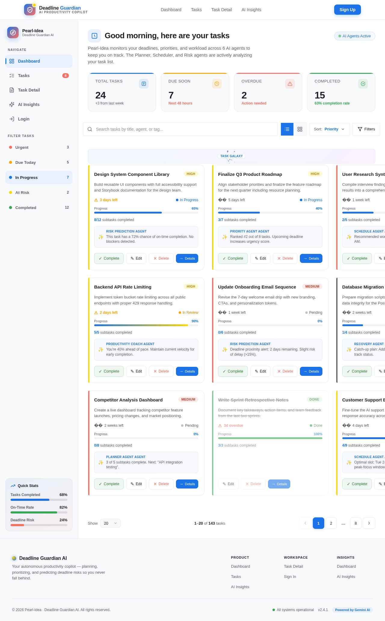 Tasks design preview