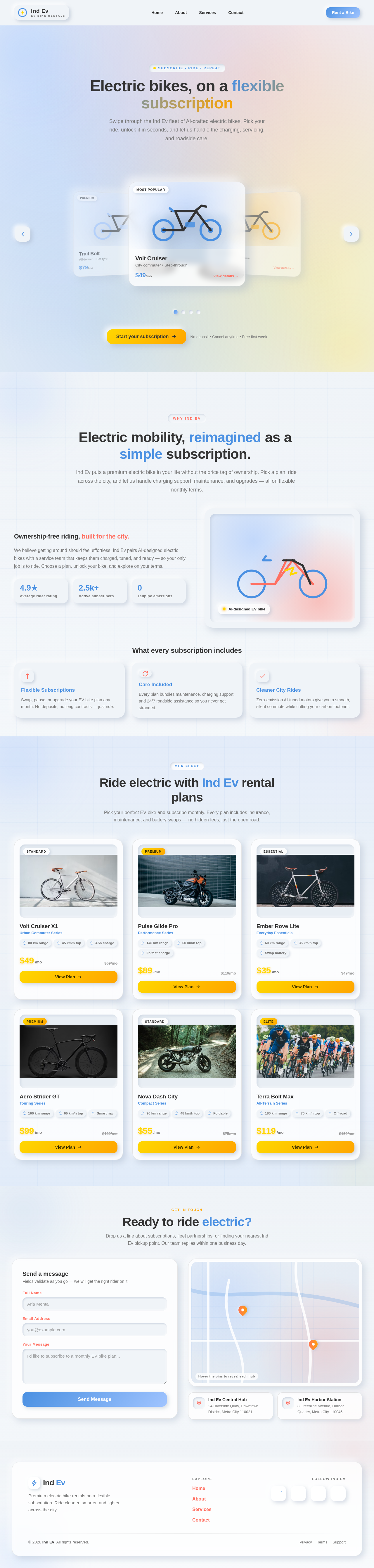 Landing design preview