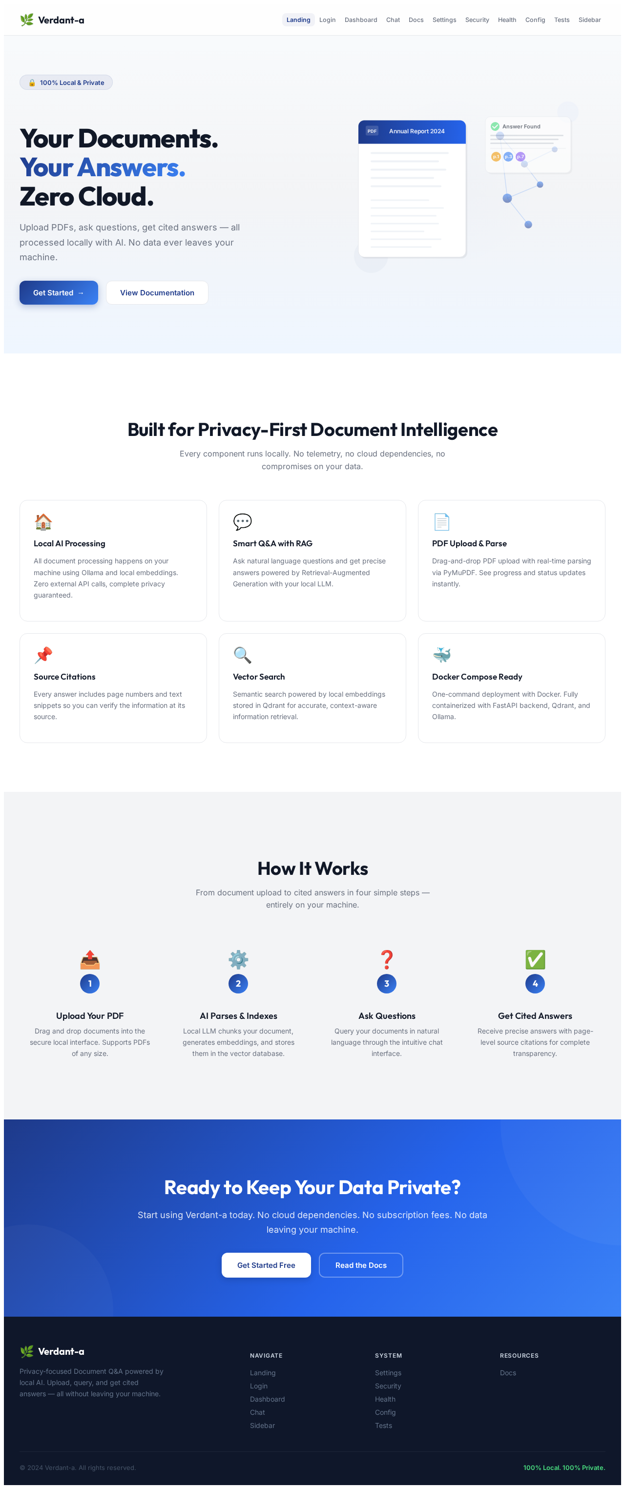 Landing design preview