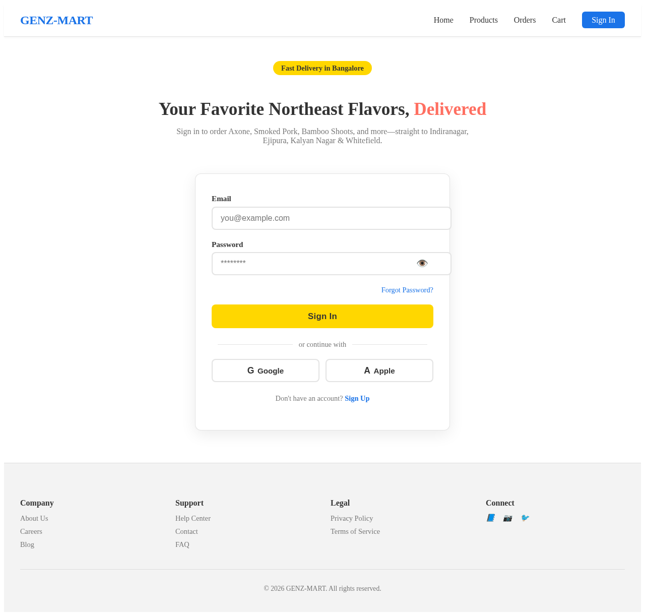 Login design preview