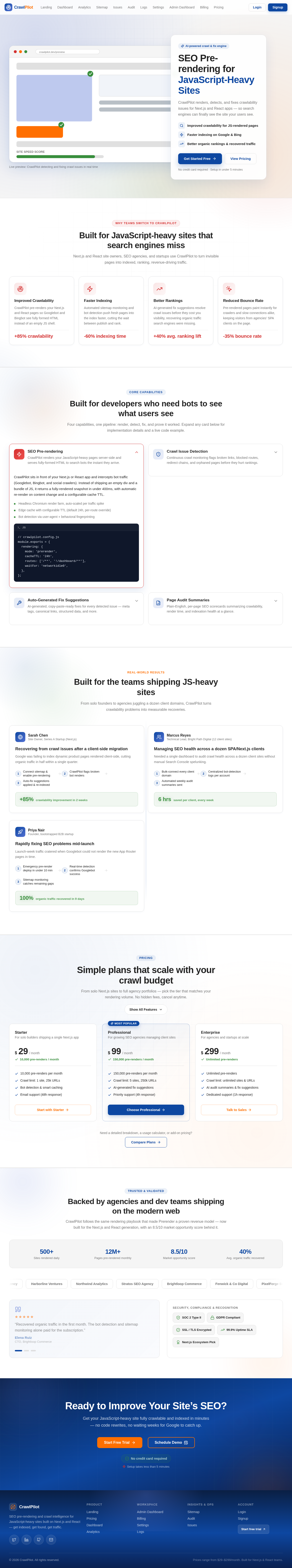 Landing design preview
