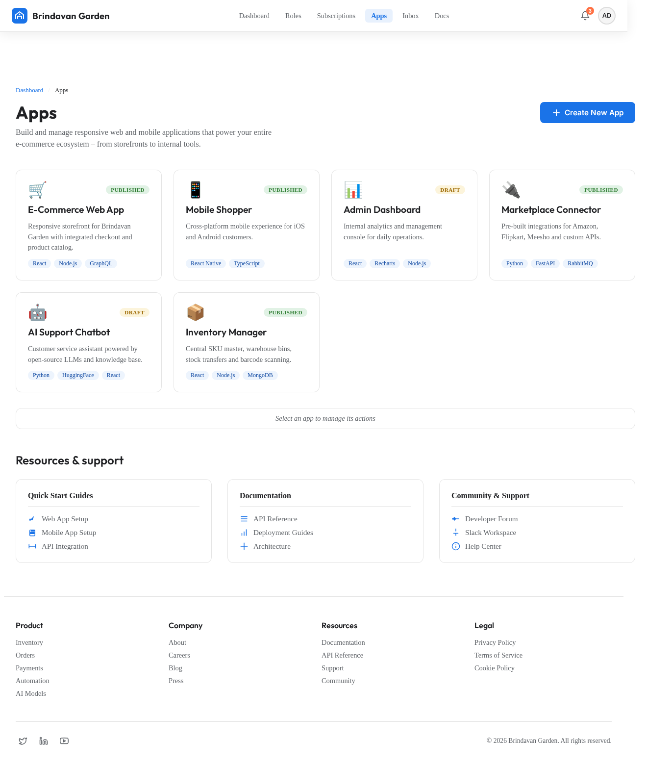 Apps design preview