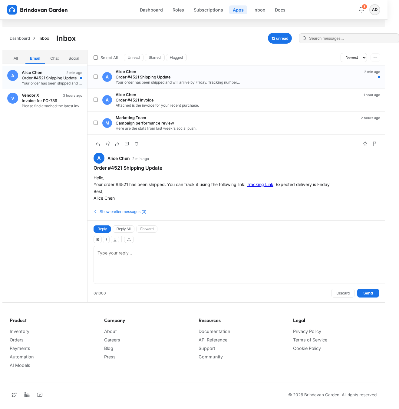 Inbox design preview