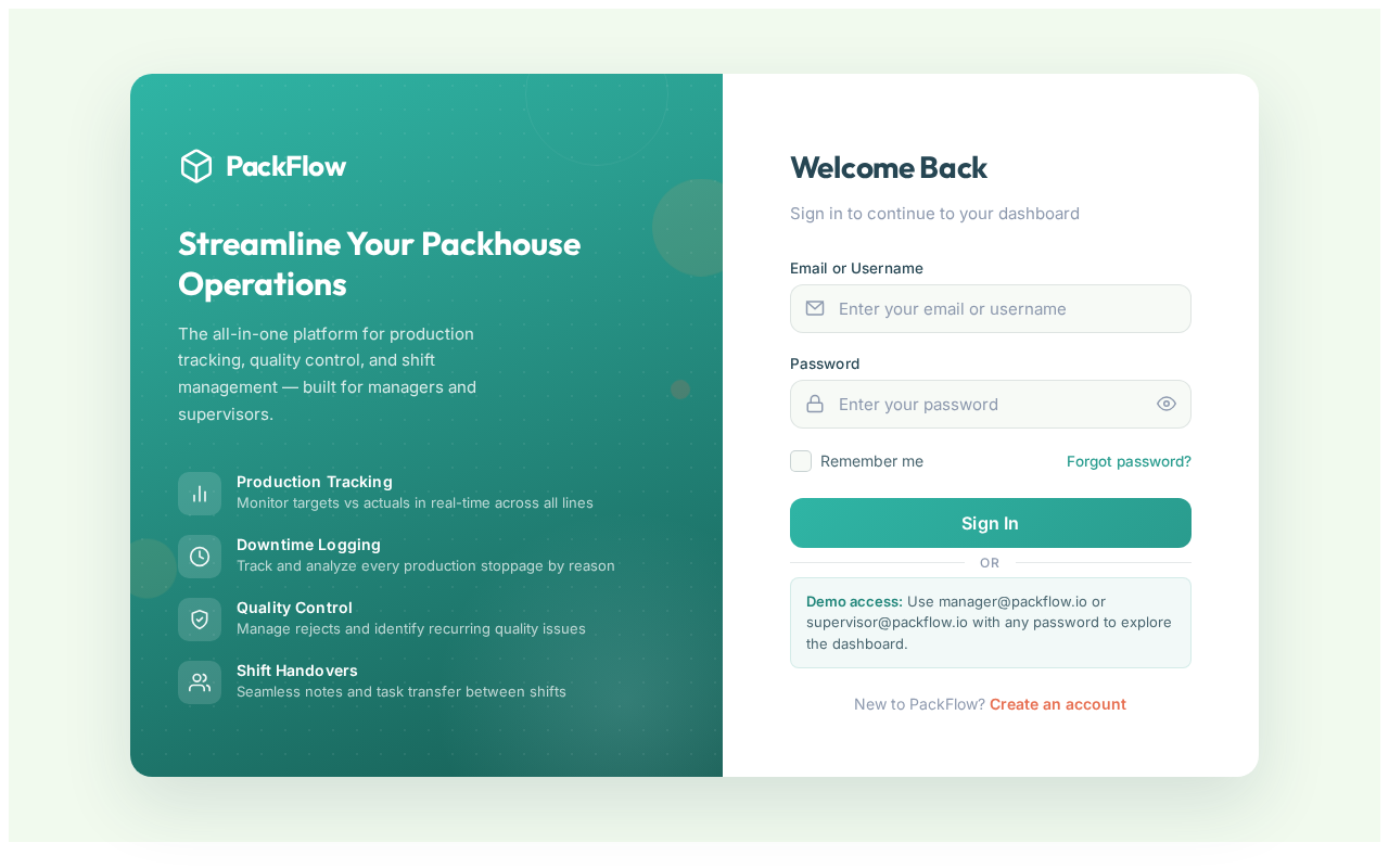 Login design preview