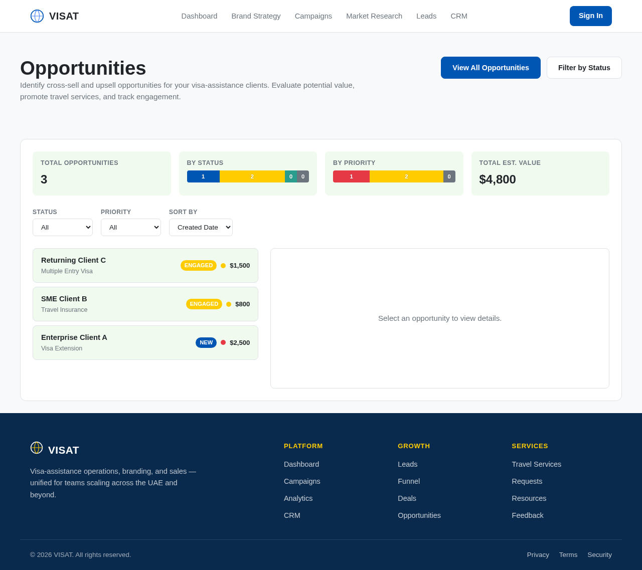Opportunities design preview
