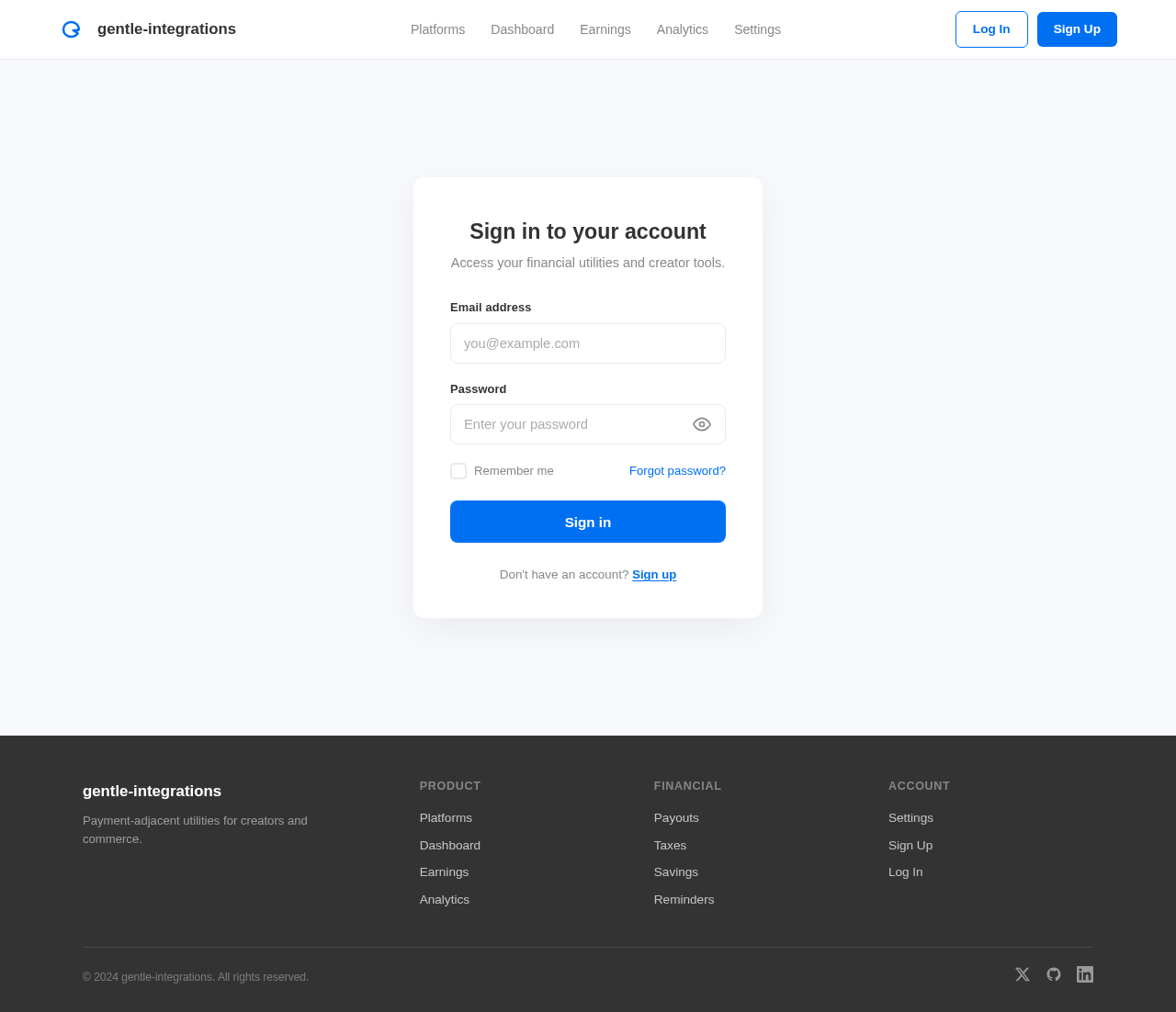 Login design preview