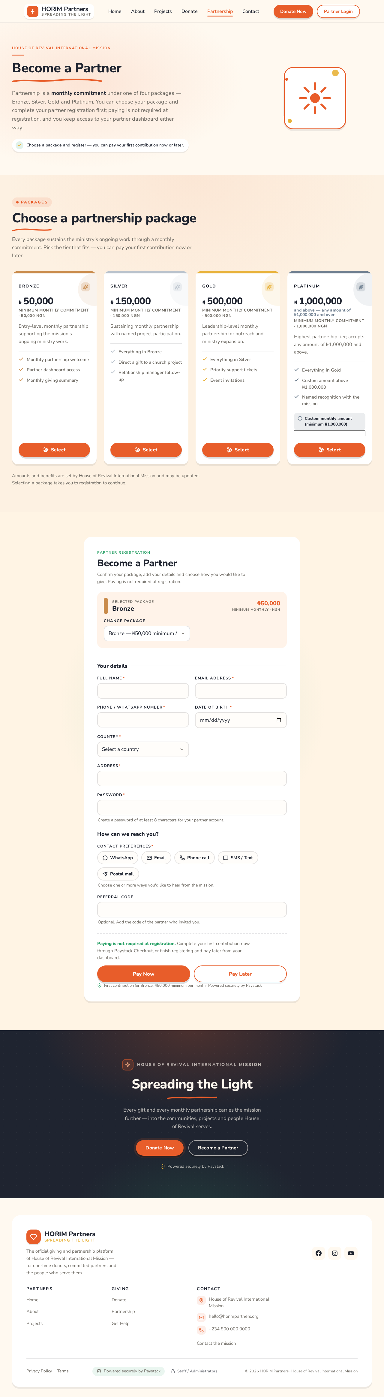Partnership design preview