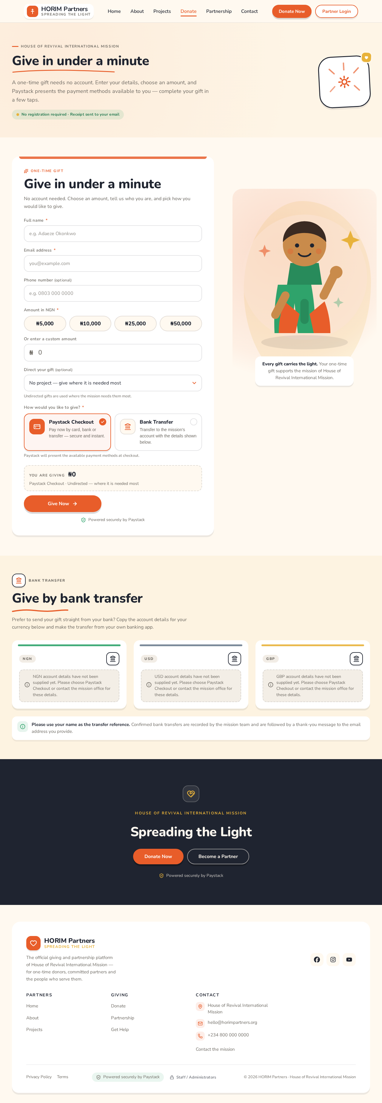 Donate design preview