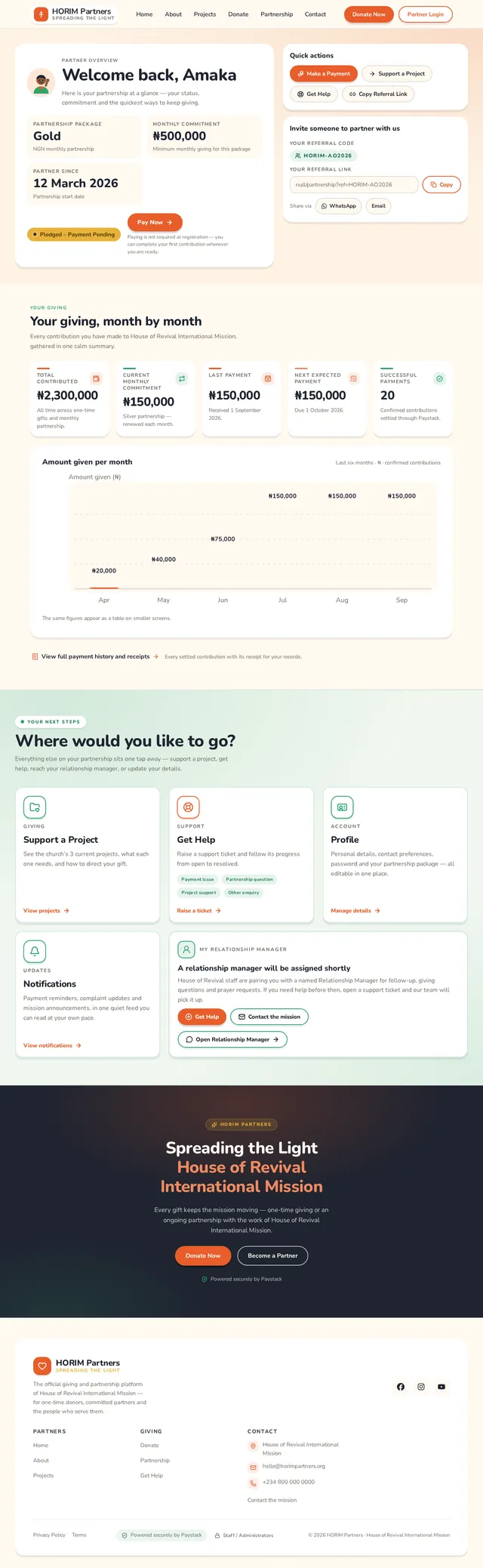 Partner Dashboard