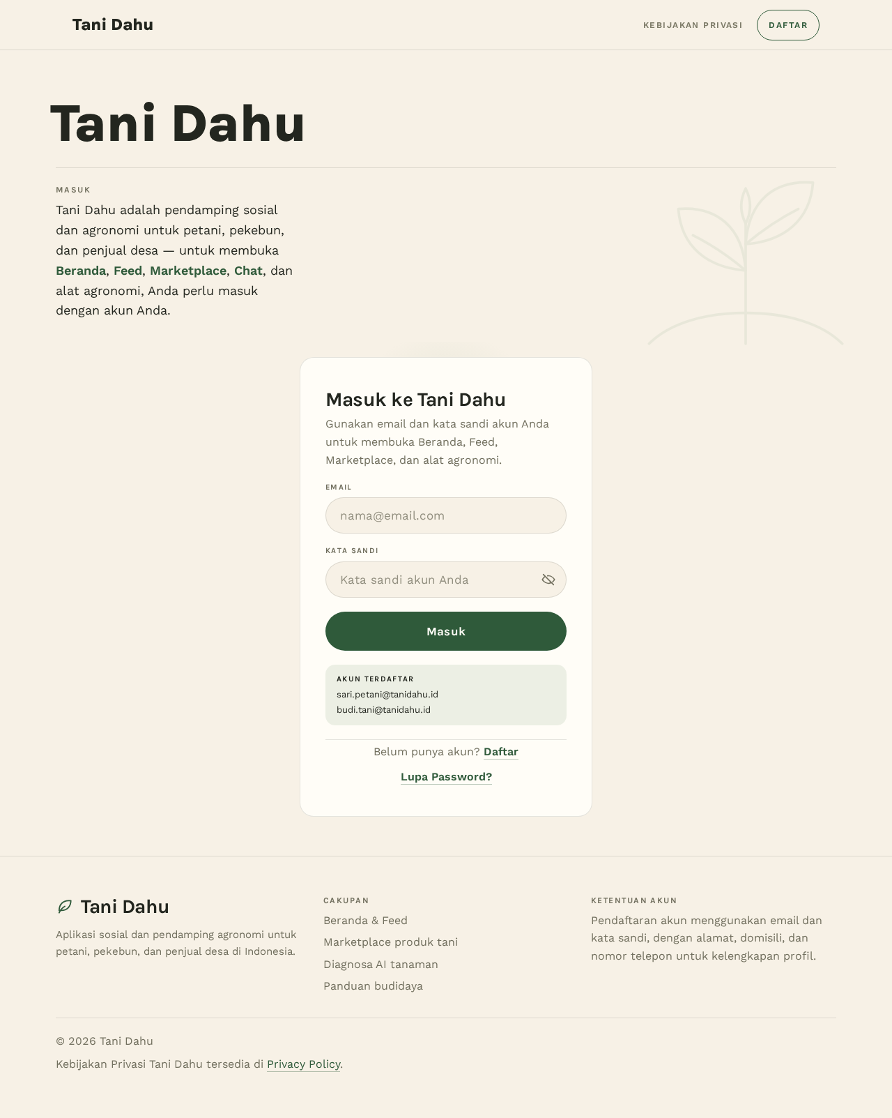 Login design preview