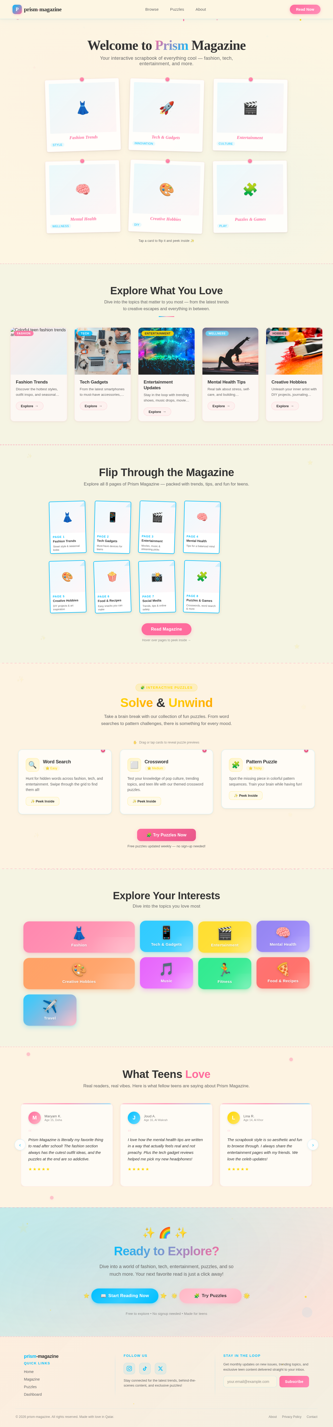 Homepage design preview