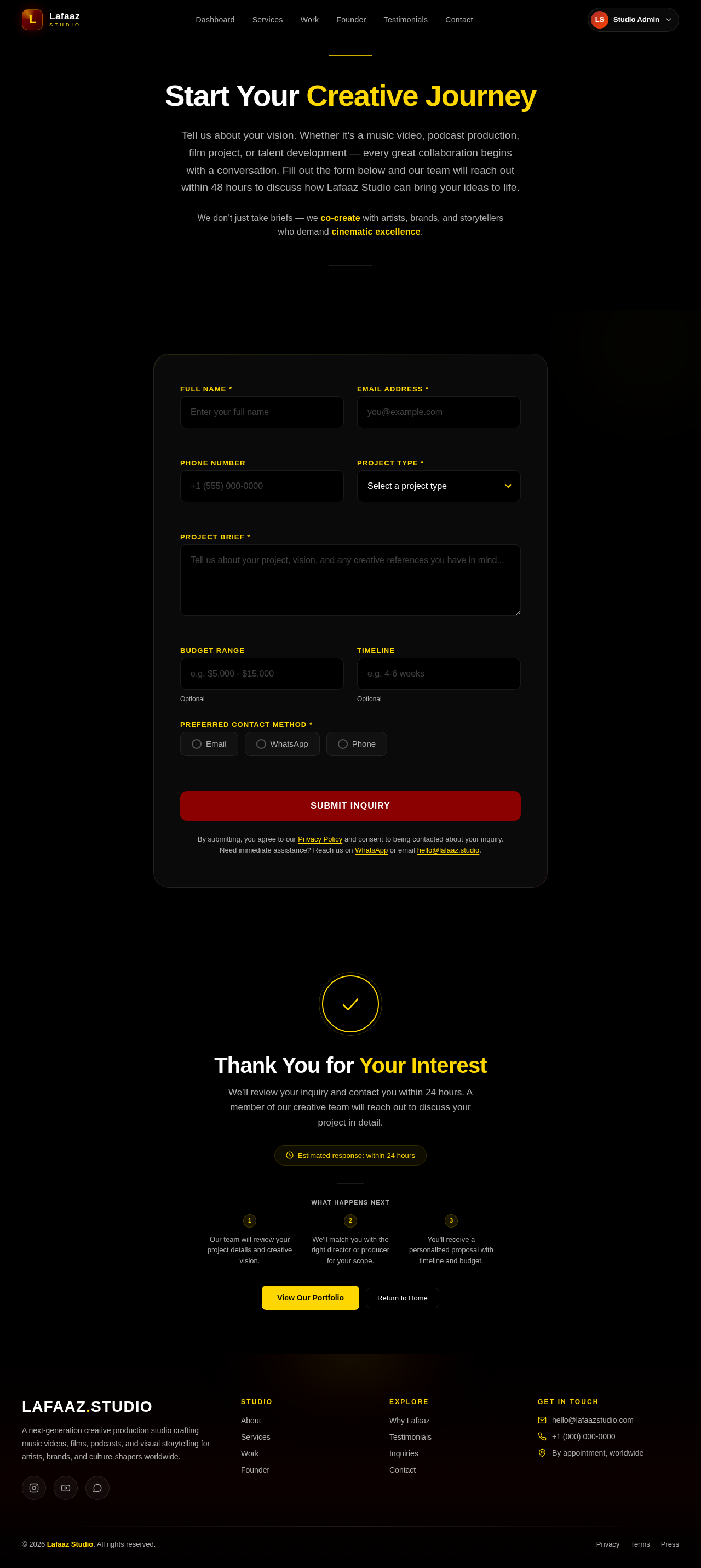 Inquiries design preview