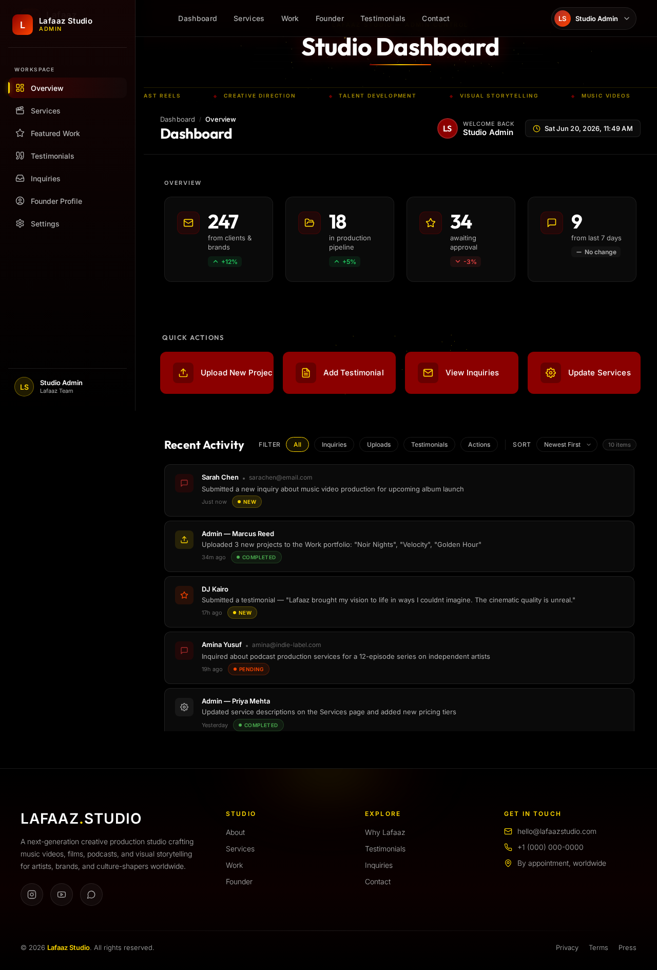 Dashboard design preview