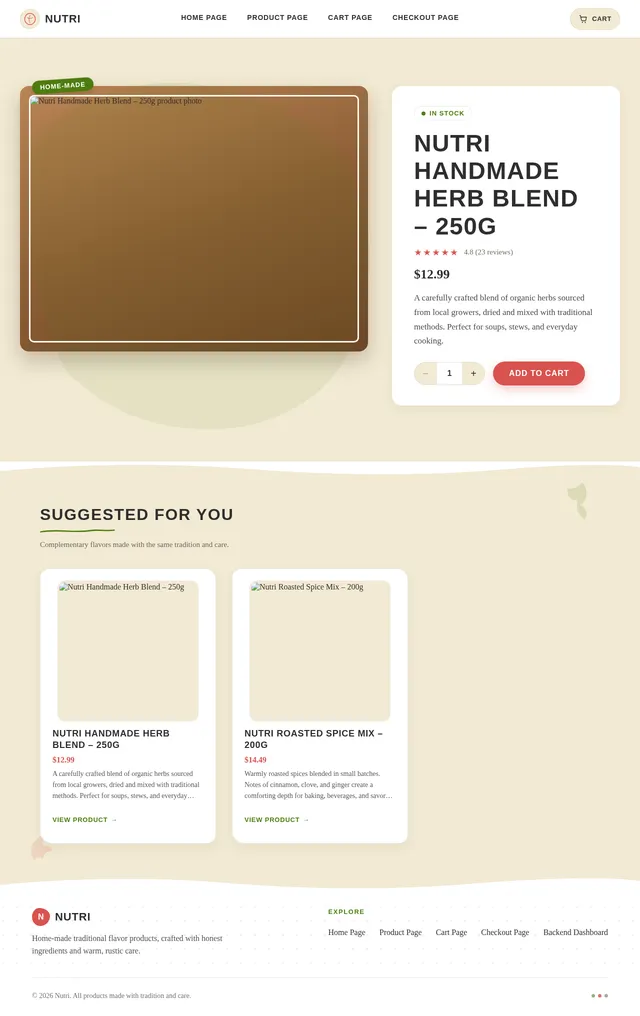Product Page