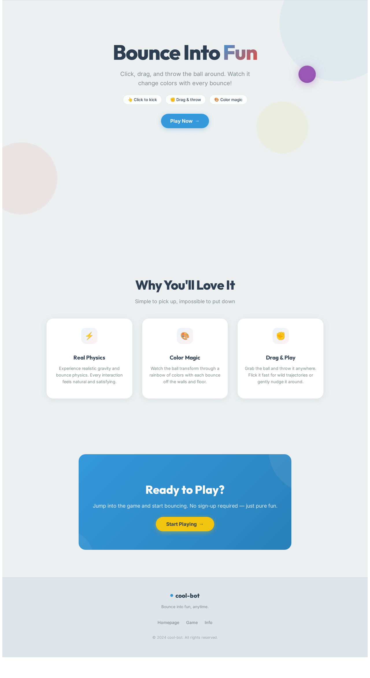 Homepage design preview