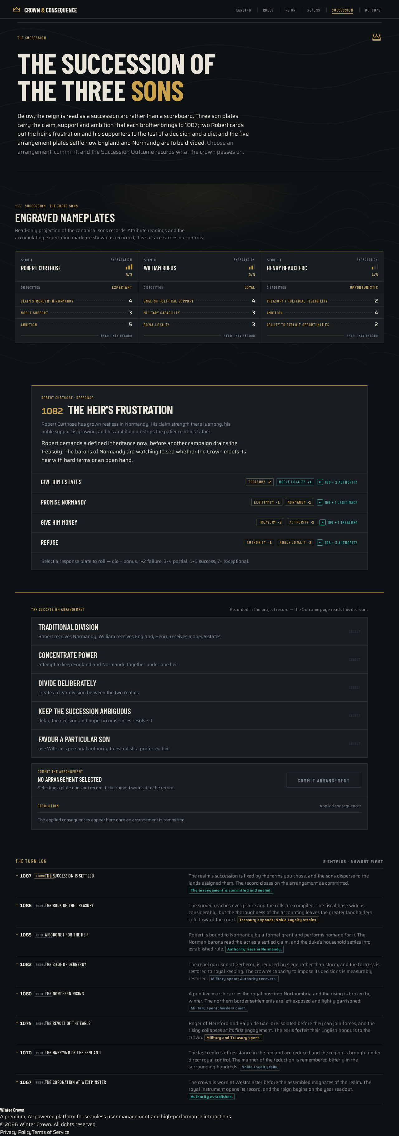 Succession design preview