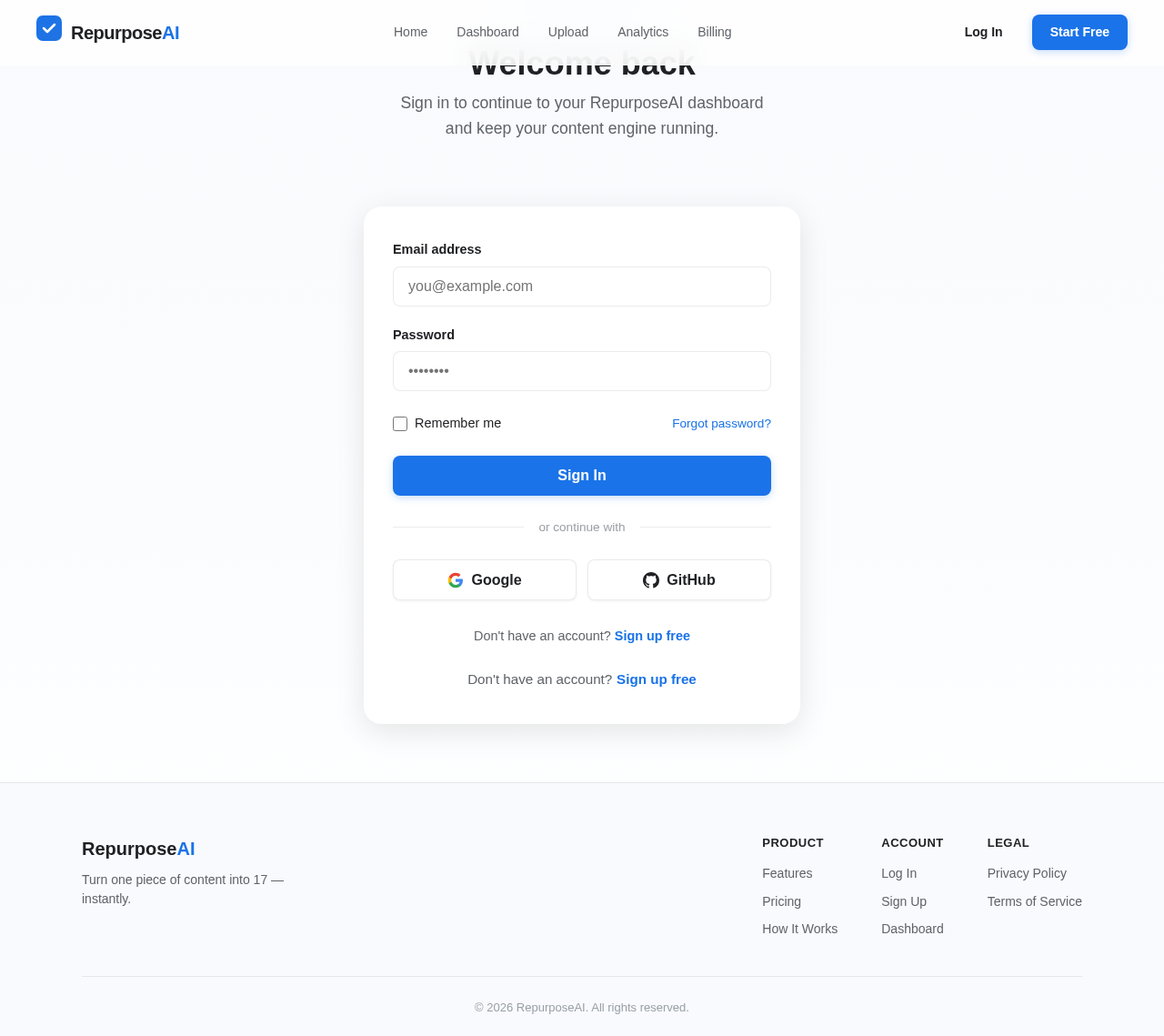 Login design preview