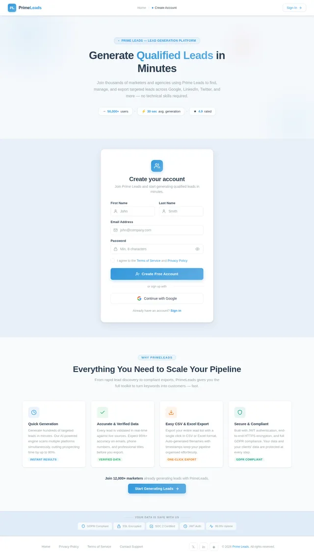 Signup